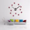 Orologi da parete Orologio fai-da-te King Live Large Modern 3D Frameless Orologi muti Adesivi per decorazioni soggiorno