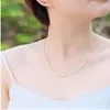 Strängar strängar anpassade arabiska namn halsband för kvinnor personlig rostfritt stål kedja islamiska halsband smycken mamma valentin gåva 230607