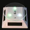 Whole-New Cool Fashion 3LED Color Lights Solar Showcase 360 Turntable Rotating Jewelry Watch Ring Display Stand 037B Creative2545