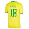 2023 Koszulki piłkarskie mężczyzn fanów dzieci Wersja Camiseta de futbol Paqueta Brazils Neres Coutinho Football Shirt Jesus Marcelo Casemiro Brasil 22 23 MAILLOTS