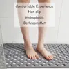 Tapis de bain tapis antidérapant anti-moisissure douche TPE plancher de baignoire de salle de bain avec ventouses