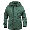 Herrjackor mäns vår M65 Taktiska kläder US Army Military Field Jacket Trencher rockar hoodie manlig höst casaco maskulino