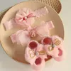 Haaraccessoires Bloem Baby Meisje Hoofdband Sokken Set Kroon Strikken Pasgeboren Band Voet Foto Props voor R230608