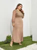 Casual Dresses 4XL Plus Size Maxi Dress For Women Oversize Long Skirt Muslim Evening Clothing Middle East Festivals Outfits OL Robe Femme
