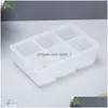 Bar Tools Sile Ice Square Mods con antipolvere Er Tray Grande capacità Cube Mold Mix Colori Drop Delivery Home Garden Kitchen Dining Ba Dhhc4