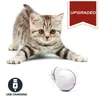 SMART INTERAKTIV KATTOY USB RECHARGEABLE LED Light 360 -graders självroterande boll PETS Spela leksaker Motion Activated Pet Bal