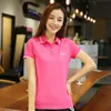 Polo's Ruoru effen poloshirt dames merkkleding casual slanke damespolo's zomer werkpolo femme wit grijze kleding meisjespolo