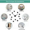 Wall Clocks DIY Clock King Live Large Modern 3D Frameless Mute Watches Stickers For Living Room Decorations