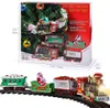 Electricrc Car for Christmas Tree Electric Train Set Toy Railway Toys Racing Track With Music Santa Claus Decor Xmas Gifts 230616