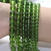 Perles LS mat vert énergie guérir pierre tchèque météorite cristal verre rond pour la fabrication de bijoux bracelet à bricoler soi-même boucles d'oreilles