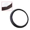 Steering Wheel Covers PU Leather Car Cover Anti-Slip Protection Good Grip Accessories For 15 Inch/37-38CM-Black