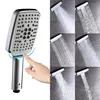 6 Modes Bathroom Shower Head with 1.5m Hose,HKNOKE Silver Square High Pressure Universal Powerful Shower Head