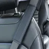 Nueva funda de hombro para cinturón de seguridad de cuero PU para coche, protección transpirable, almohadillas para cinturón de seguridad, alfombrillas para el cuello, accesorios para Interior de coche