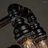 Подвесные лампы IWHD Железная вода труба лампайновая чердака
