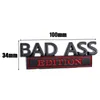 New BAD ASS Edition Emblema 3D Metal Decoração Adesivos de Carro Grade Dianteira Capô Fender Tronco Auto Body Motocicleta SUV Decalques Faça Você Mesmo