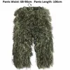 Andra sportvaror 5st Set Camouflage Ghillie Suit Yowie Sniper Tactical Clothes Camo för jakt på paintball män 230607