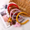Outros lindos aros de cabelo de coelho de pelúcia versão coreana tiara de coelho infantil não machuca acessórios de cabeça para crianças R230608
