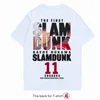 T-shirty T-slamraty męskie T-shirt Dunk do męskiej Sakuragi Hanamichi Kaede Rukawa Cartoon Tee Classic Thirt Japońska manga Kobiety Krótki rękaw 230607