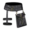 Waist Bags Womens Leg Bag Fashionable PU Fanny Pack With Retro Girdle Design And Convenient Card Holder