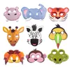 Maski imprezowe 9pcs maska ​​zwierząt wystrój dżungli Tiger Lion Safari motyw urodzinowy Zapasy Baby Shower Dzieci Favors Prezenty 230607