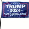 1pc Trump 2024 drapeaux couleurs vives et résistant à la décoloration double couture avec 2 œillets en laiton, patriotique extérieur intérieur mur jardin cour porche patio 0,9 x 1,5 m