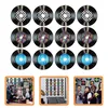 Presentförpackning 12 datorer Record Decoration Interiör ProNsments Hemväggskylt Records Cafe Ornament Prom Paper Disc Eesthetic Party Cutout