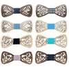 Bow Ties Fashion Hollow Wood for Men Wedding Suits Wood Tie Farterfly Shape Bowknots Gravatas Slim Cravat X3