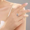 Cluster Rings Beitil Fashion 925 Серебряный серебряный шестигран