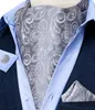 Stropdassen Mannen Vintage Blauw Rood Groen Paisley Plaid Bruiloft Formele Das Ascot Scrunch Zelf Britse Stijl Gentleman Zijden Stropdas DiBanGu 230607