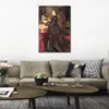 Luksusowy płócienna sztuka Portret malowanie autorstwa Frederica Leightona Pani Ellinor Guthrie ręcznie malowane pokoje studiów dekoracje