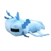 Poupées en peluche 30 cm bleu Axolotl jouets en peluche Kawaii Axolotl poupées en peluche jeu doux Peluche cadeau d'anniversaire pour enfants enfants cadeau de Noël 230608