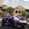 Diecast Model car 132 McLaren Senna Alloy Sports Car Model Diecasts Metal Toy Vehicles Car Model Simulation Sound and Light Collection Kids Gifts 230608