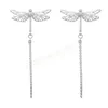 Fashion Metal Hollow Dragonfly Insect Oorbellen Vrouwen Overdreven Eenvoudige Dangle Oorbellen Banket Sieraden Accessoires