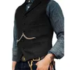 Costumes pour hommes à chevrons hommes costume gilet Boutique laine Tweed mince décontracté coton mariage marié affaires pour malt