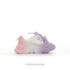 2023 Designer Kinderschoenen Baby Meisjes en Jongens Tennis Wit Gradiënt Jeugd Sportschoenen Regenboog Casual Schoenen Outdoor Kinder Sportschoenen Maat 27-37