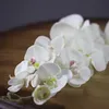 110CM 11 Cabeças Seda Orquídea Phalaenopsis Flores DIY Casamento Buquê Floral Plantas Artificiais Flores Falsas Decoração Da Casa