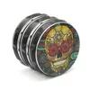 Other Smoking Accessories 3D Metal Herb Grinder 6M Manual Fashion Skl Pattern 4 Layers Tobacco Grinders Creative Gift Colors Drop De Dhzyd