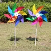 Gartendekorationen Kunststoff Windmühle Windrad Wind Spinner Kinderspielzeug Rasen Party Dekor Geschenk für Jungen Mädchen Baby 230607