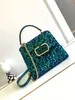 Fashion Embroidery Bead Bag VSLING 3D Sequin Bag Women's Large Capacity Shoulder Bag Luxury Classic Flap Bag Designer Bag