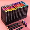 Маркеры 168 Colores Marker Sketching Double Head Art Paint Paint Manga Brate Set Set School Suppors 04379 230608