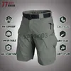 Men's Shorts IX7 Mens Multi-pocket Shorts Summer Outdoor Hunting Fishing Cargo Shorts Tactical Waterproof Quick Dry Short Pants 6XL Military J230608