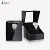 Watch Boxes Cases Embers Luxry Single Watch Winder Battery Houten Shaker Watch Box Automatic Winder Glass Storage Case Mabuchi Motro 230607