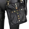 Sacs de taille sac de jambe pour femme sac banane en PU à la mode avec un design de ceinture rétro et un porte-carte pratique