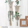 Planters Pots Big Macrame Hanging Planter Pot Plant Hangers Air Holder Decoration 230607