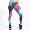 Women's Leggings High Waist Snake Print Gradient Color Printing Yoga Pants Women Outdoor Quick-drying Sports Sexy Elastic