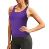 Tanques de mujer Mujeres sin mangas Deporte Yoga Sólido Flowy Algodón Racerback Tank Blusa Top Chaleco