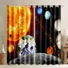 Gordijn Zonnestelsel Outer Space Window Verduisteringsgordijnen Voor Slaapkamer Pocket Starry Planet Galaxy Glitter Fantasy Kids