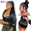 Lace Wigs Transparent 360 Lace Frontal Human Hair Wigs For Women Brazilian Bone Straight Lace Front Peruca Com Baby Hair Pre Depenado 230607