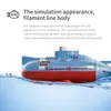 ElectricRC -båtar Remote Control Diving Boat Electric Toys 6ch RC Submarine Ship For Adults Kids 230616