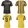 Al Ittihad 90 ROMARINHO Voetbalshirts 2023 Karim Benzema HAMDALLAH 10 CORONADO 70 CAMARA 26 HEGAZI 20 SHARAHIHI 17 COSTA Voetbalshirt Kits Team Zwart Geel